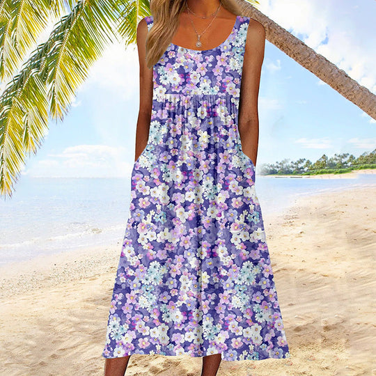 Lässiges Blumen-Kleid