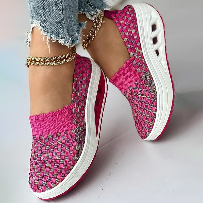 bequeme Plateau-Schuhe