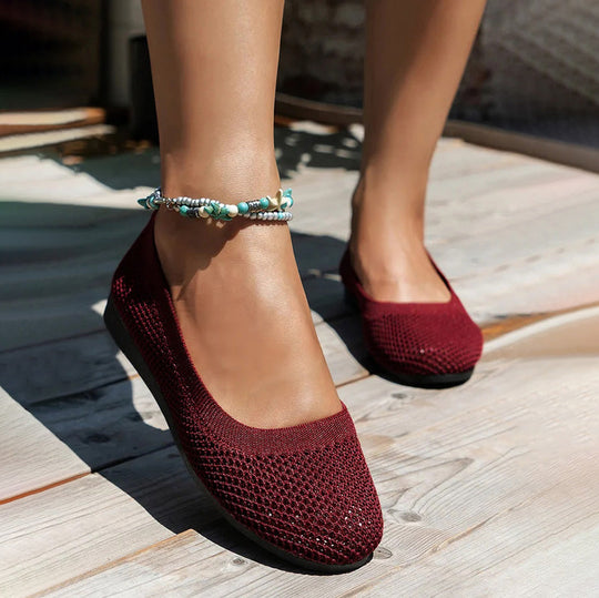 Bequeme luftdurchlässige Plateauschuhe