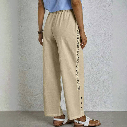 【Coton Et Lin】Bequeme Freizeithose