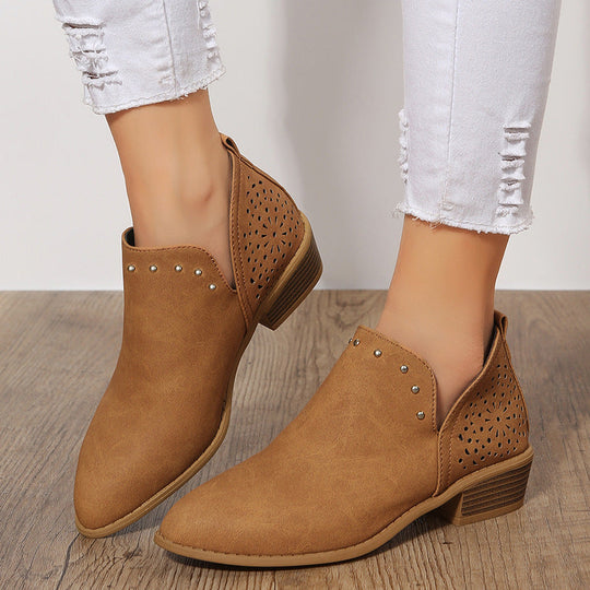 Vintage Stiefeletten mit spitzer Spitze