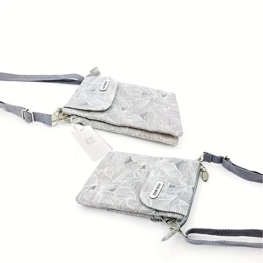 Tasche mit Vintage-Blättermotiv