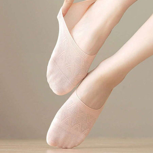 Einfarbige atmungsaktive Socken