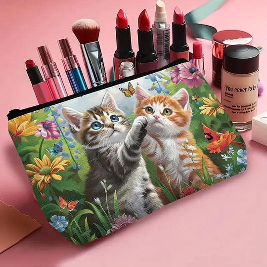 Lässiger Katzenmuster-Tasche