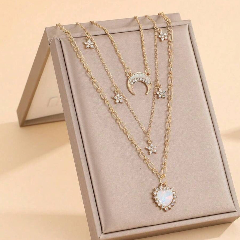 Bohemischer Vintage Anhänger-Halskette