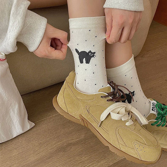 Lässige bedruckte Katzen-Socken