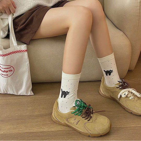 Lässige bedruckte Katzen-Socken