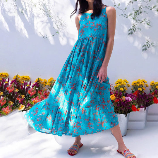 Lässiges Kleid mit Blumenmuster