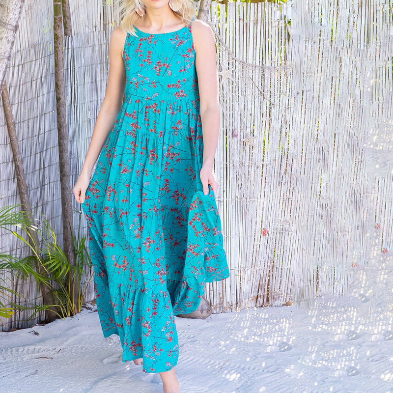 Lässiges Kleid mit Blumenmuster