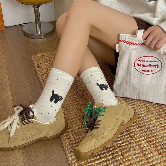 Lässige bedruckte Katzen-Socken