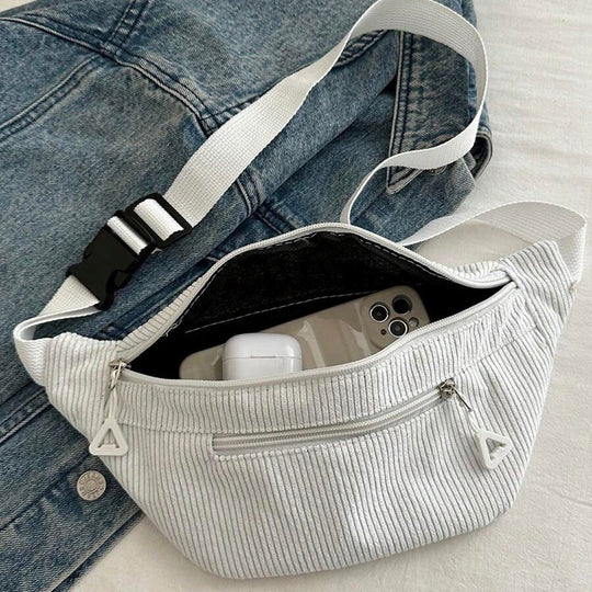 Entspannter farbenfroher Schultertasche