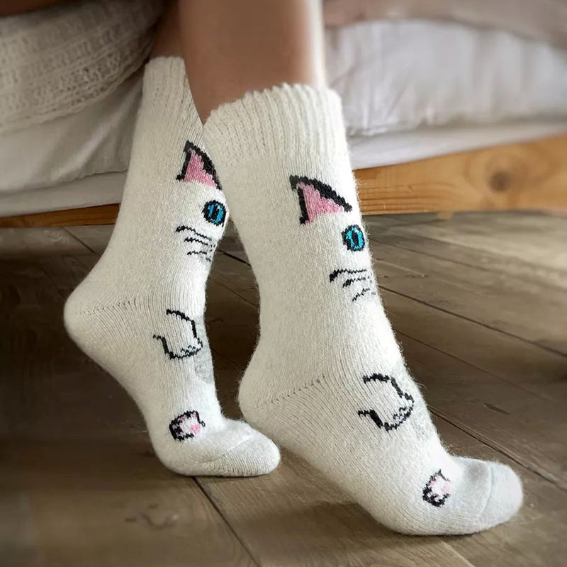 Warme Socken mit Cartoon-Design