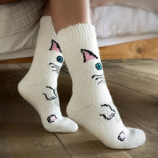 Warme Socken mit Cartoon-Design