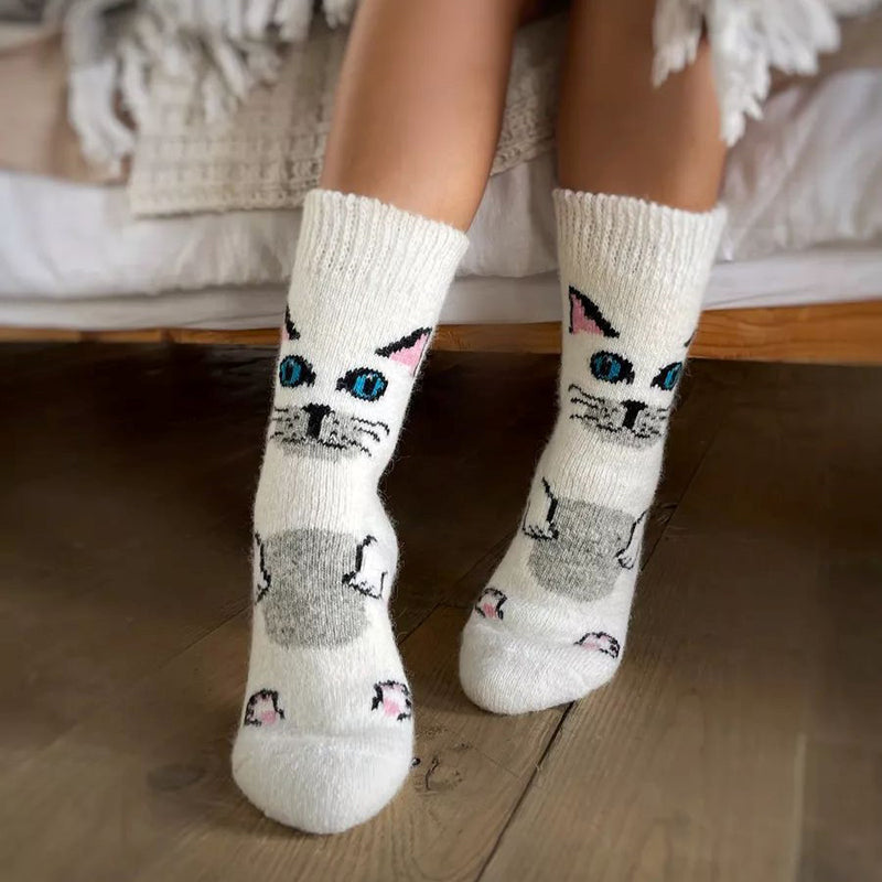 Warme Socken mit Cartoon-Design