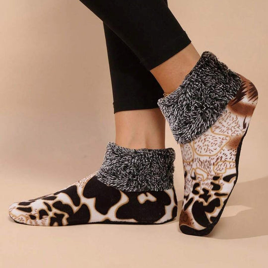 Warme Plüschsocken
