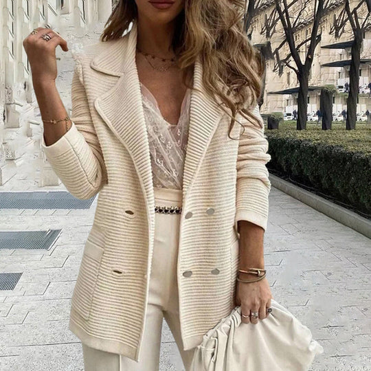 Lässig einfarbiger Mantel