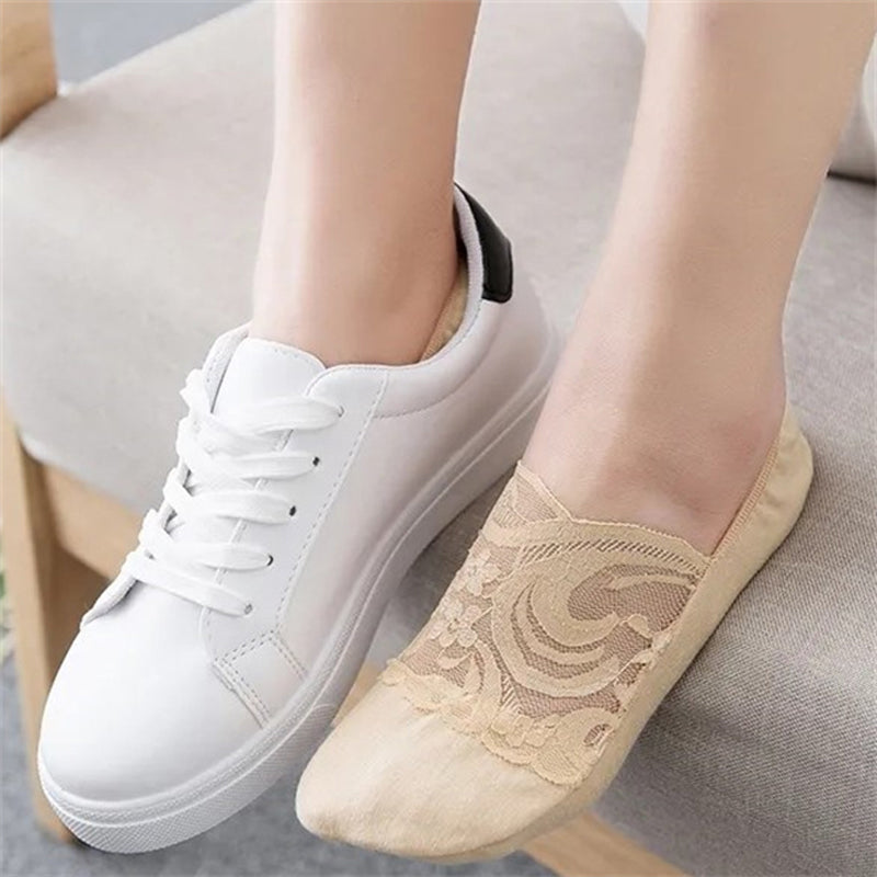 Atmungsaktive Blumenstrümpfe