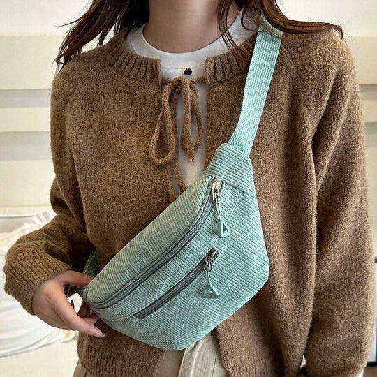 Entspannter farbenfroher Schultertasche