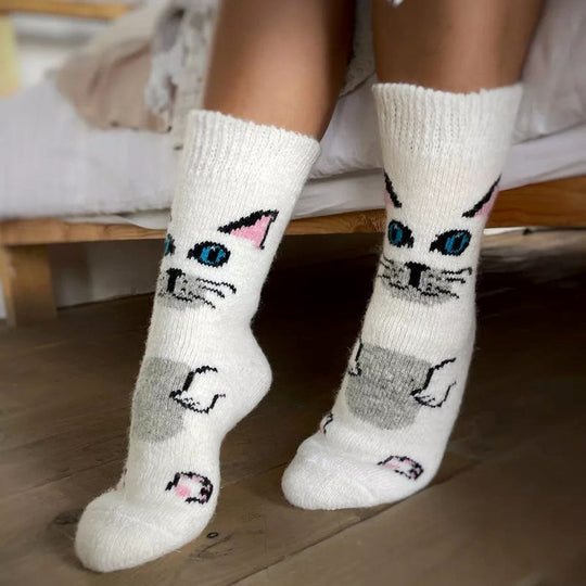Warme Socken mit Cartoon-Design