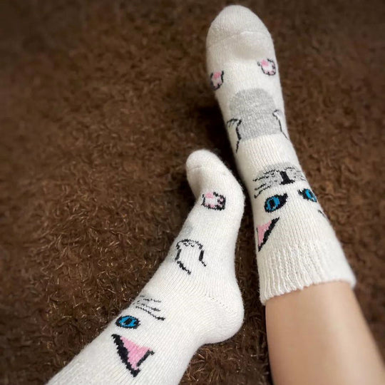 Warme Socken mit Cartoon-Design