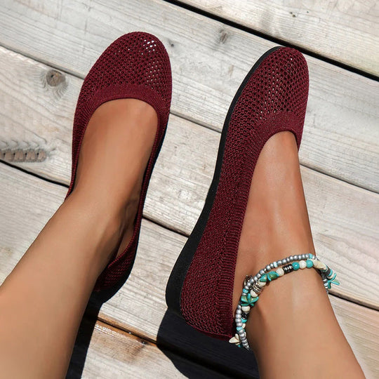 Bequeme luftdurchlässige Plateauschuhe