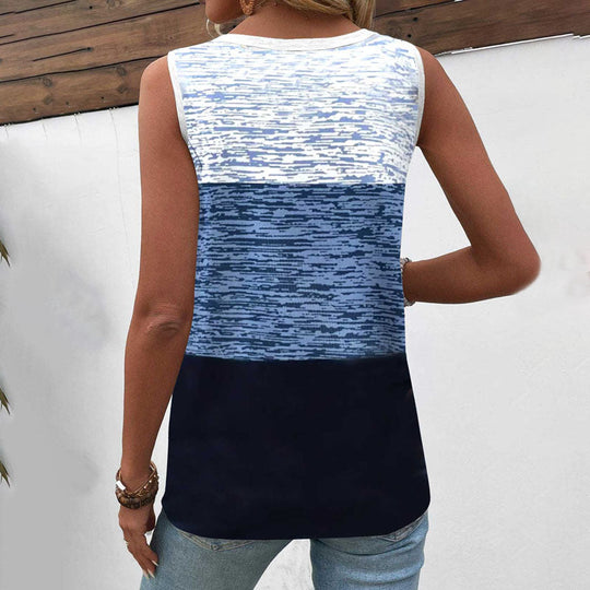 Lässiges Tanktop mit Farbblöcken