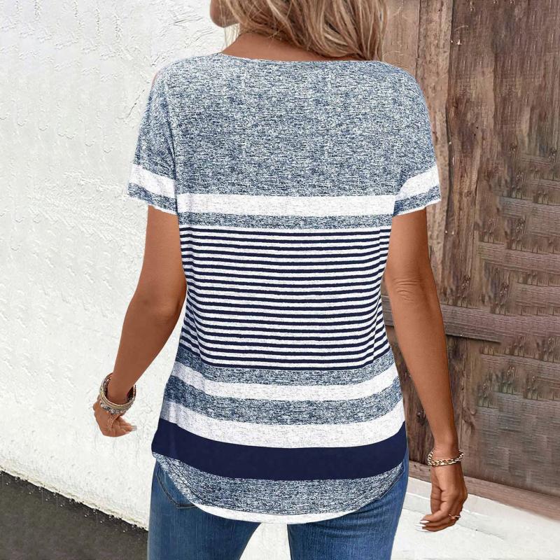 Lässige gestreifte Bluse