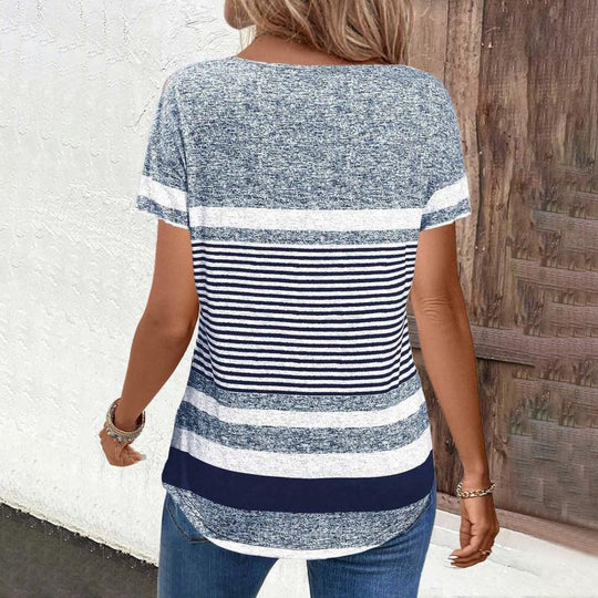 Lässige gestreifte Bluse