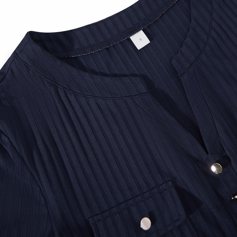 Lässige einfarbige Bluse