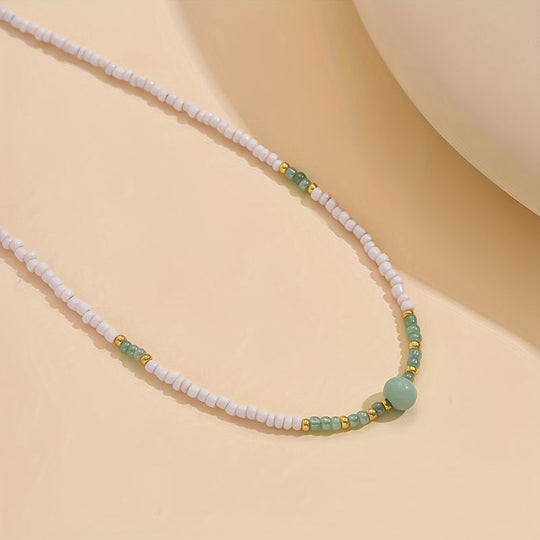 Bohemische Perlentivol- Halskette