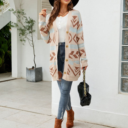 Vintage lockerer gestrickter Cardigan