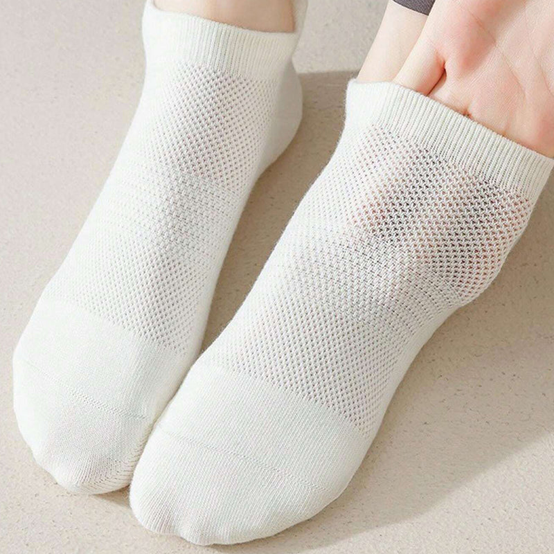 Einfarbige atmungsaktive Socken