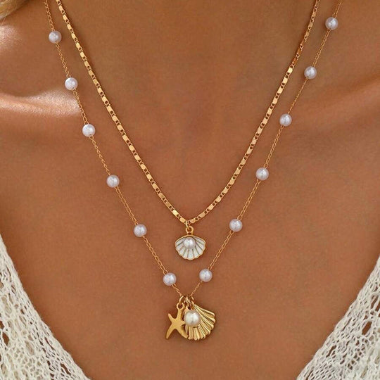 Boho Vintage Anhänger Halskette