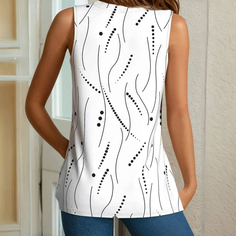 Bequeme Tanktop mit Punkten