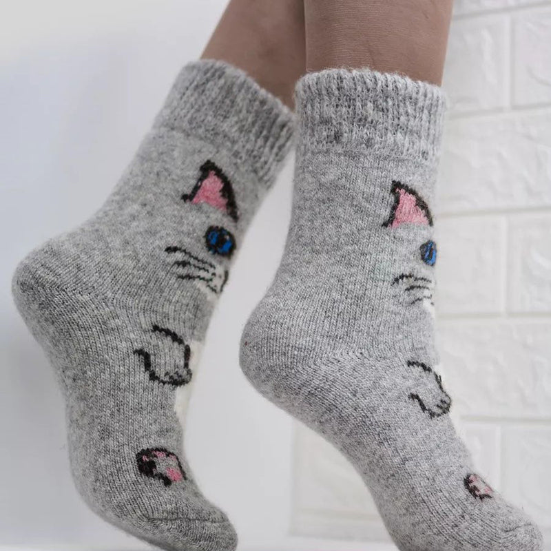 Warme Socken mit Cartoon-Design