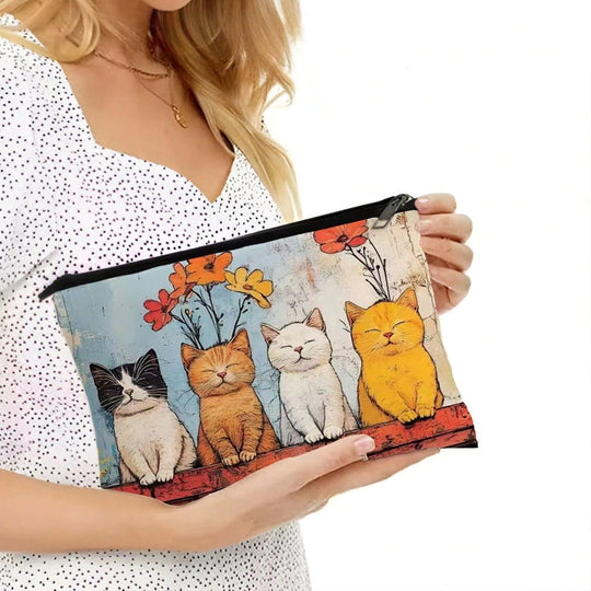 Hunde- und Katzen-Tragetasche mit Cartoon-Design