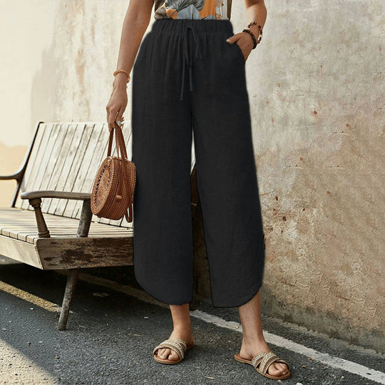 【Coton Et Lin】Bequeme Freizeithose