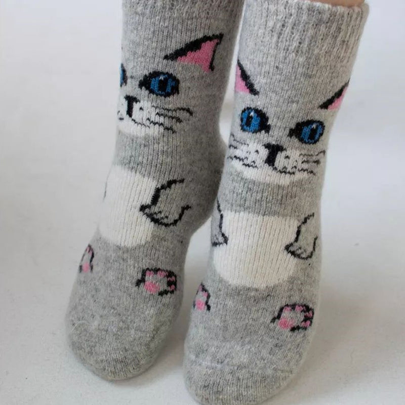 Warme Socken mit Cartoon-Design