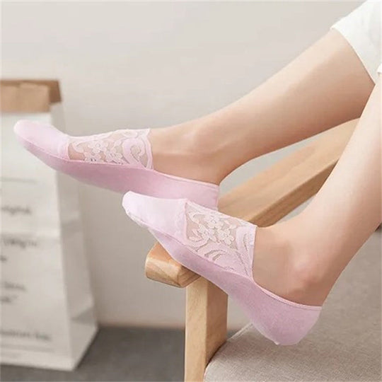 Atmungsaktive Blumenstrümpfe