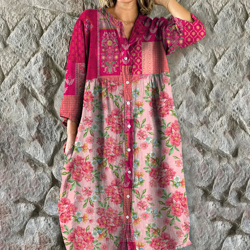 Vintage Kleid mit Blumenmuster