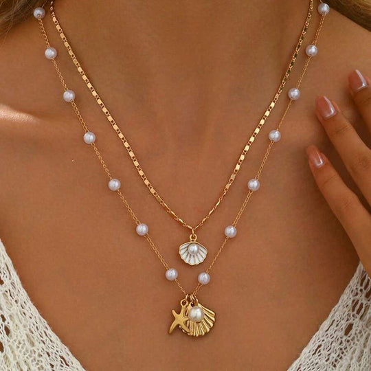 Boho Vintage Anhänger Halskette