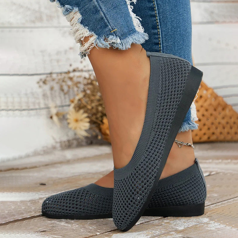 Bequeme luftdurchlässige Plateauschuhe