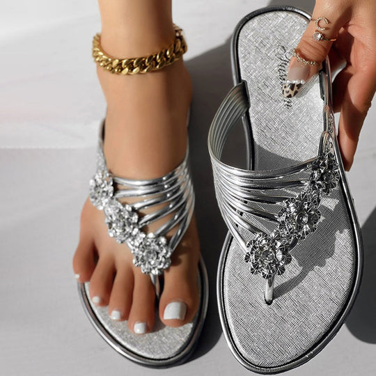 Bequeme Blumenhausschuhe