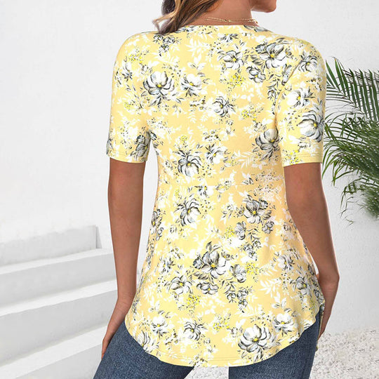 Elegante Bluse mit Blumenmuster