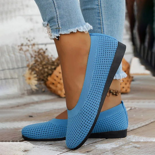 Bequeme luftdurchlässige Plateauschuhe