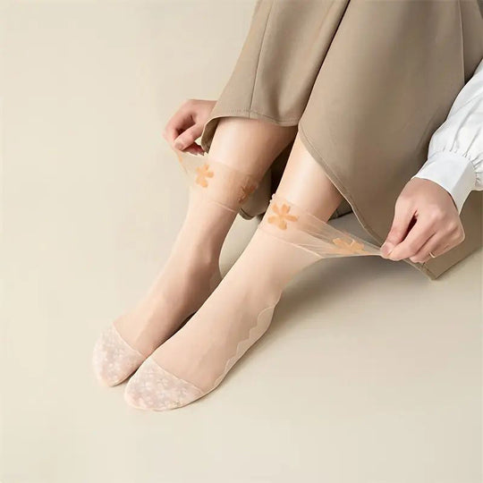 Atmungsaktive Blumige Socken