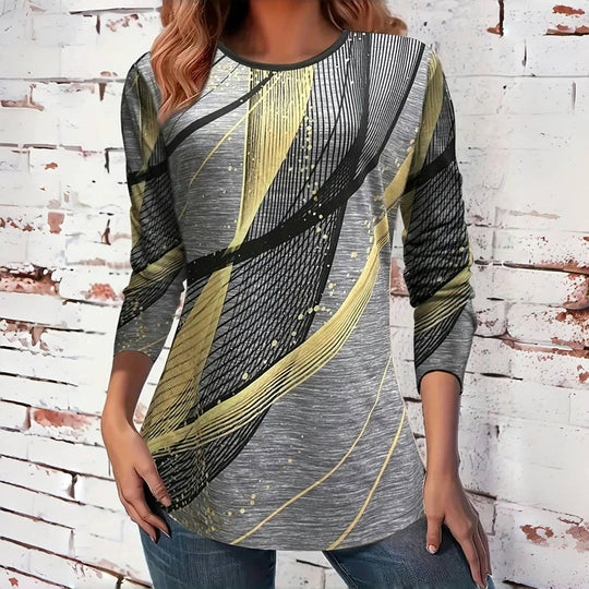 Lässiges T-Shirt mit Farbverlauf