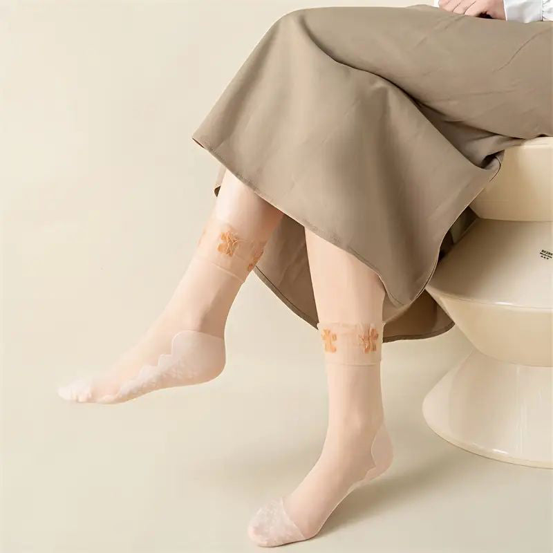 Atmungsaktive Blumige Socken