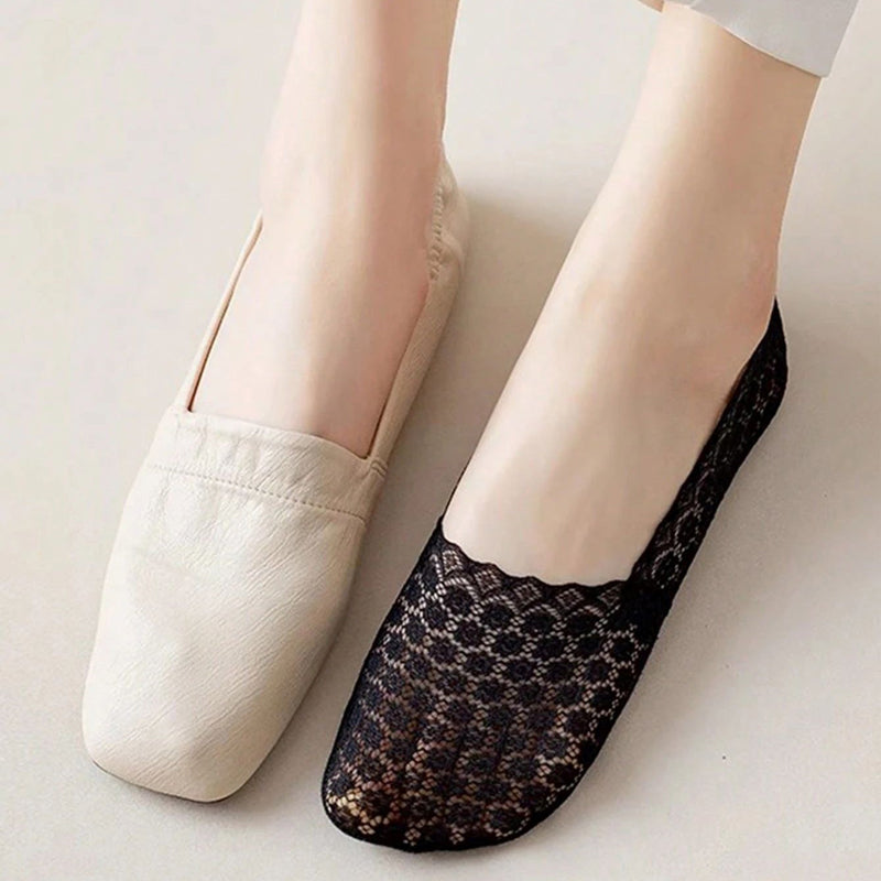 Atmungsaktive Blumenstrümpfe