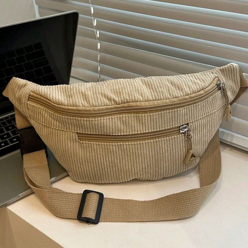 Entspannter farbenfroher Schultertasche